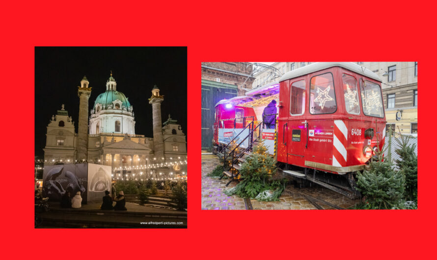 Fotos vom Adventmarkt vor der Karlskirche und im Wiener Verkehrsmuseum „Remise“ – Fotos von Alfred Pertl Pictures