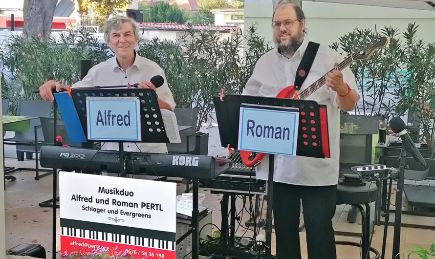 Alfred und Roman bei einer Geburtstagsfeier in Langenzersdorf