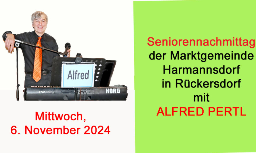 Ankündigung: Seniorennachmittag in Rückersdorf am 6. November 2024