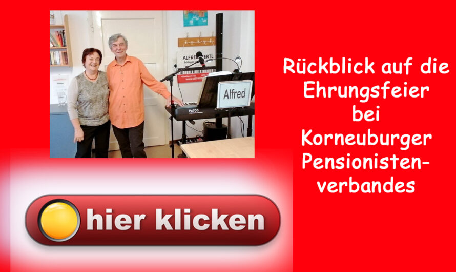 Rückblick auf die Ehrungsfeier beim Korneuburger Pensionistenverband