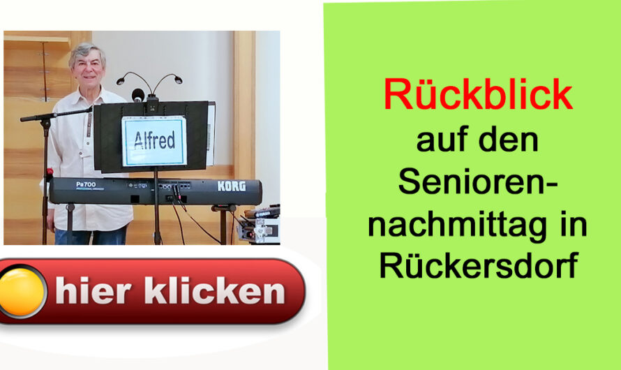 Rückblick auf den Seniorennachmittag in Rückersdorf