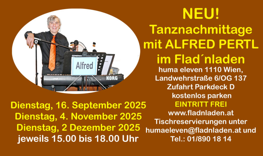 Tanznachmittage mit ALFRED PERTL im Flad’nladen in Wien