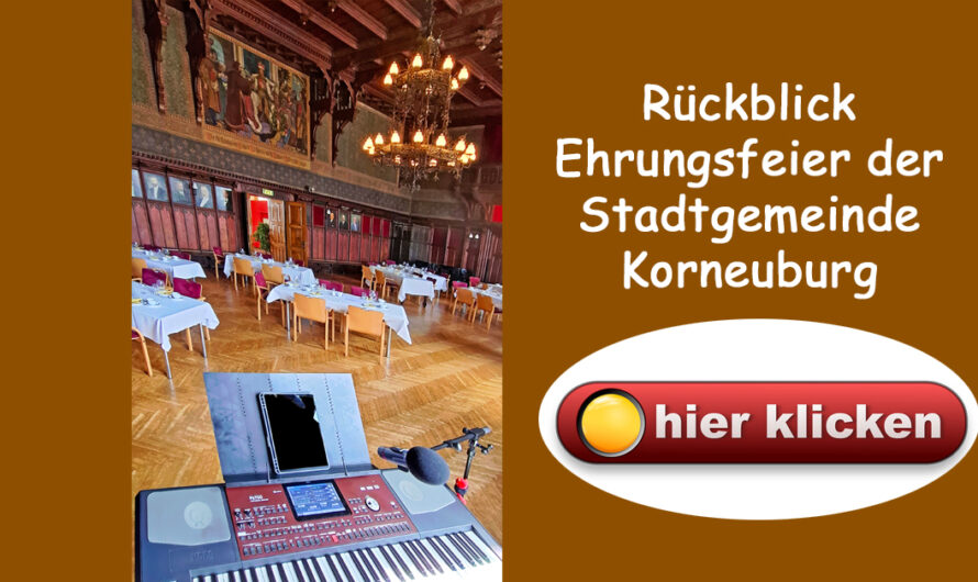 Rückblick auf die musikalische Begleitung der Ehrungsfeier im Korneuburger Rathaus