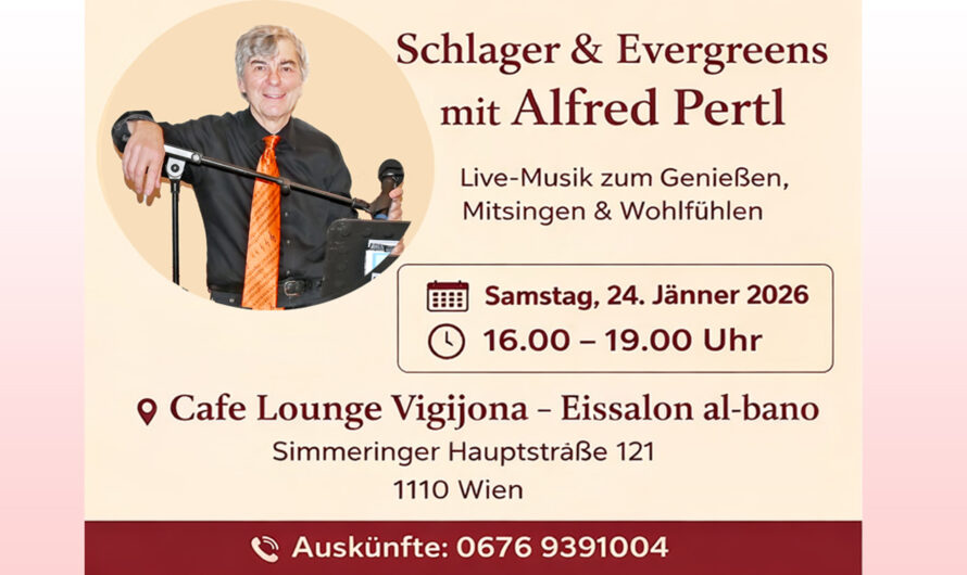 Ankündigung: Schlagernachmittag „Cafe Lounge Vigijona – Eissalon al-bano“