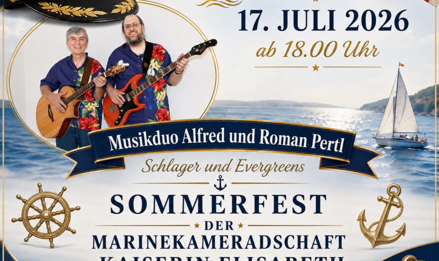 Ankündigung: Sommerfest der Marinekameradschaft Kaiserin Elisabeth am 17. Juli 2026